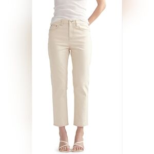 THAKOON Women's Classic Cropped Jeans PT07 SZ 0 Ecru Color New With Tags